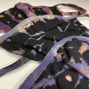 3 Purple Cotton Face Masks